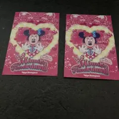 ミニー　パルパルーザ　グリーティングカード　クリスタルパレス　ディズニーランド