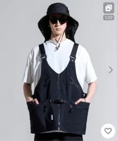 conklab ベスト バッグ ブラック ジレ 3C20 無印 ユーティリティ