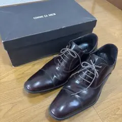 【正規店購入品】COMMECAMENストレートチップ ドレスシューズ ブラウンのサムネイル