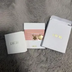 DIOR ディオールノベルティ チャーム付き紐ブレスレット　非売品　ピンクのサムネイル