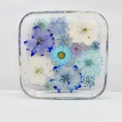 スクエア　固まるハーバリウム　小物入れ　No.33