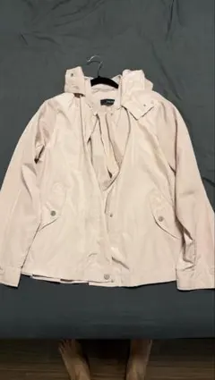 ZARA BASIC フード付きジャケット ピンク Lのサムネイル