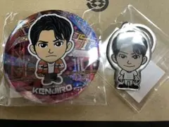 三代目JSB 山下健二郎 缶バッジ メタルキーホルダー2点セット