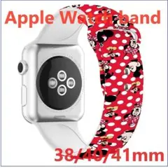 Apple Watch バンド プリントバンド 38/40/41mm　red