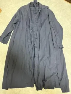 UNIQLO ネイビー 長袖シャツワンピース L