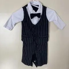 タキシード風ロンパース 70