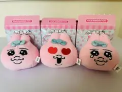 おぱんちゅうさぎ 韓国 フェイスマスコット 3点セット