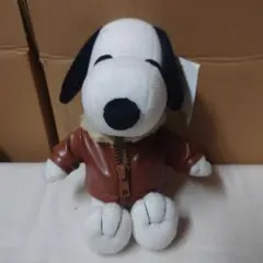 スヌーピー ぬいぐるみ ブラウンジャケット・サイズ21cm