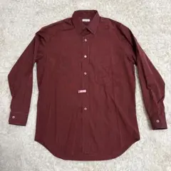Paul Smith バーガンディ ストライプ 長袖シャツ M