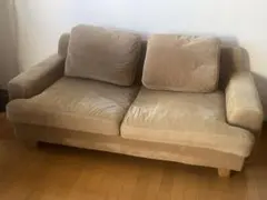 unico ウニコ greig ベージュ ファブリック 2人掛けソファ