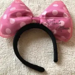 【ディズニー】ミニーカチューシャ/ ピンク✖️水玉