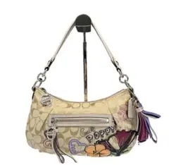 COACH コーチ　ポピー　シグネチャー 刺繍 バッグ　Y2K