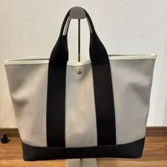 【美品】TOPKAPI トプカピ グレインレザー トートバッグ A4 グレージュ