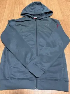 プーマ　Puma ジップアップフーディー ダークグレー　パーカー　150