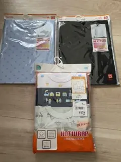 半袖　ユニクロ キルトパジャマ 長袖 寝巻き　冬服　キッズ　ミッキー　80