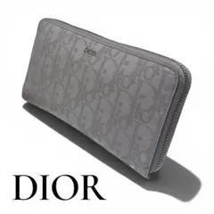 DIOR パンチングレザー ラウンドファスナー　ロングジップウォレット 長財布のサムネイル