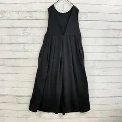 ジュンコシマダ ロングワンピース 黒 ワンピース 柄 素敵 夏 大人