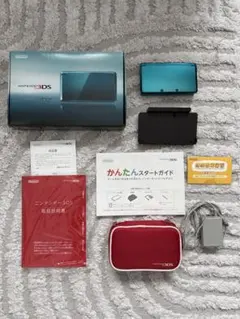 箱付き美品 Nintendo 3DS アクアブルー 本体