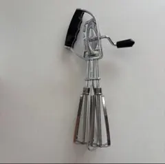 【美品】手動泡立て器 ハンドミキサー レトロ アンティーク ステンレス　日本製のサムネイル