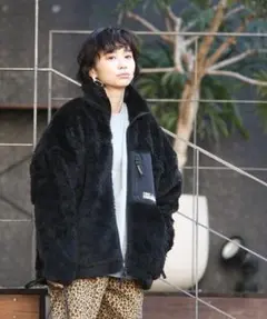 FIRST DOWN×FREAK'S STORE / 別注ボアスタンドブルゾン