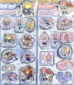ズートピア　水シール　2枚set
