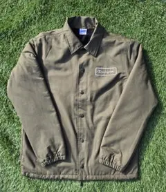 【新品】Championコーチジャケット　オリーブグリーンM