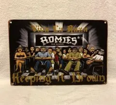 Homies ヒップホップ　ホーミーズ ブリキ看板 アルミ インテリア