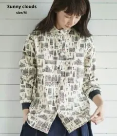 サニークラウズ ガムラスタンをつる散歩シャツフェリシモ Mコットン
