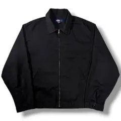 00s Dickies アイゼンハワージャケット L ブラック 古着 ワーク