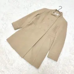 ナチュラルビューティーベーシック✨ダブルブレストコート【Ｌ】ハーフ　ミドル