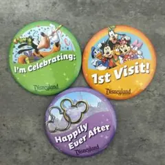 カルフォルニアディズニーピンバッジ 3個セット