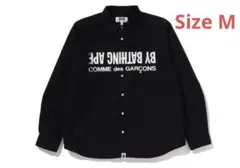 L 即発送 BAPE CDG ギャルソン OXFORD SHIRT BLACK Bape x COMME des GARCONS Oxford Shirt L - メルカリ