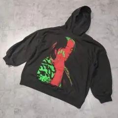 【良品】 Billie Eilishビッグプリント パーカー Lサイズ zz