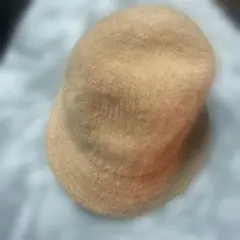 ベージュ ウール バケットハット