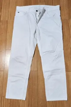 「ZARA MAN/ザラ メン」白い7分丈パンツ ボトムス サイズL相当のサムネイル