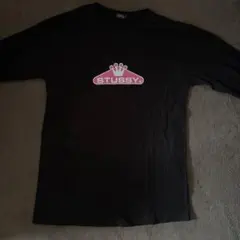 STUSSY ステューシー 長袖 スウェット ブラック ピンクのサムネイル