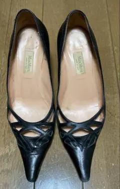 MAXMARA黒 パンプス