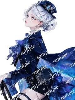 No.487＊オリジナル人物ステッカー 5枚
