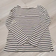 UNIQLO ボーダー ボートネック 長袖 Tシャツ M