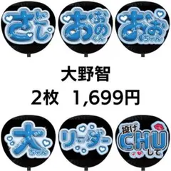 【匿名配送】大野智 嵐 ぷっくりファンサうちわ文字 2枚セット 42