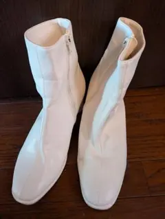 OPAQUE.CLIP ホワイト ショートブーツ