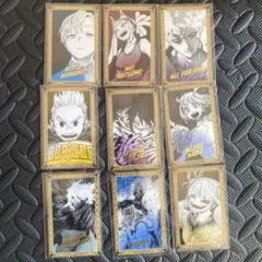 ヒロアカ　原画展　箔押しクリアカードコレクション9枚