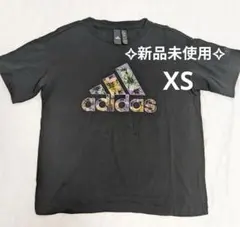 新品未使用 adidas 花柄ロゴ 半袖Tシャツ ブラック XSのサムネイル