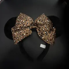 ディズニー ミニーカチューシャ ヒョウ柄