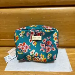 ポール&ジョー　PAUL&JOE 限定デザイン　ポーチ　花柄　グリーン