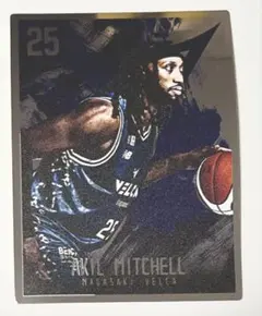 長崎ヴェルカ #25 アキル・ミッチェル選手 メタルステッカー