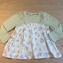 アプレレクール ワッフルドッキング Tシャツ 長袖 カットソー 100 cm