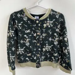 PETIT BATEAU 花柄 ブルゾン4ans/104cm カーディガン