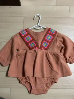 BREEZE フリル付きロンパース 80