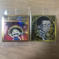 ワンピース大海賊シールウエハースLOG.11 ルフィ SR クロコダイル R